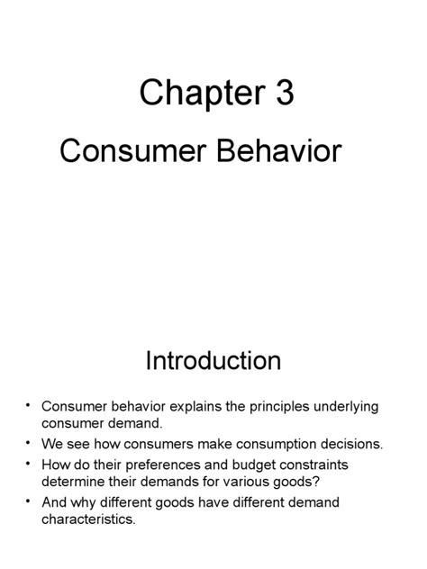 Chapter 3 Consumer Behavior How People Make Saylor