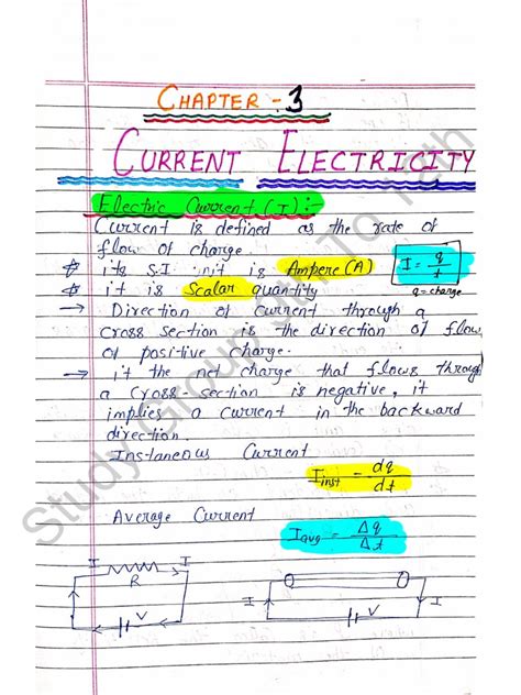 Chapter 3 Current Electricity Pradeep