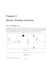 Chapter 3 Diodes Problem Solutions