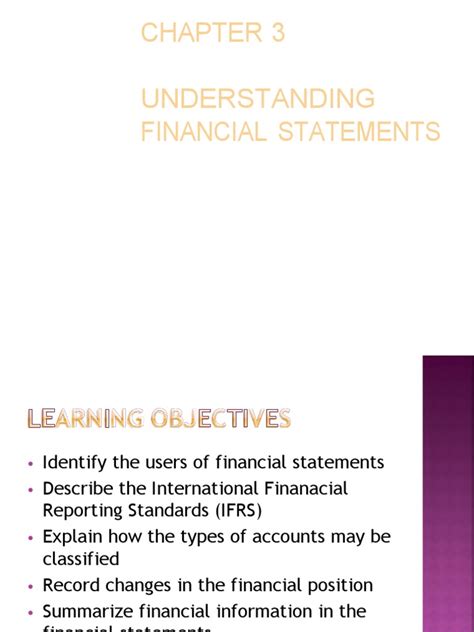 Chapter 3 Financial Statements Tools And Budgets