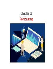 chapter 3 forecasting stevenson solutions