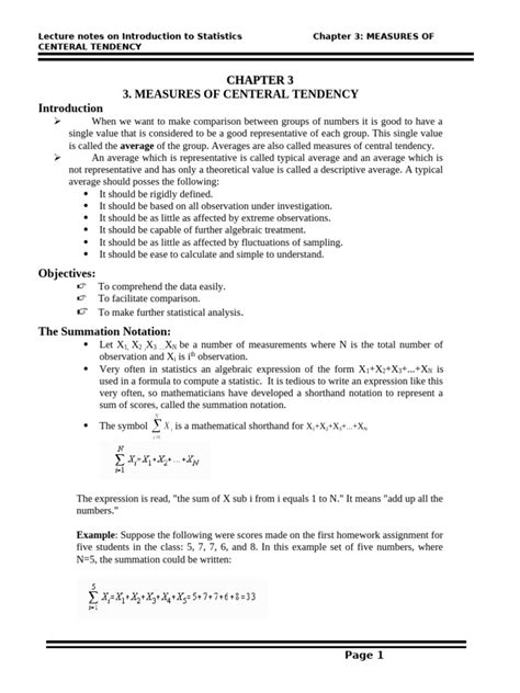 Chapter 3 Measures Of Central Tendency And Variability