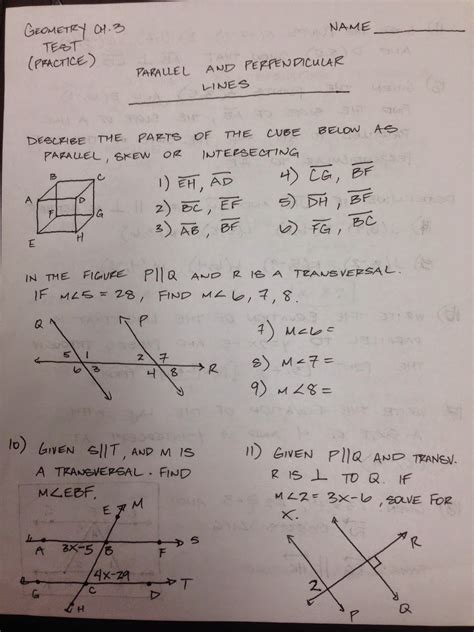 chapter 3 parallel and perpendicular lines
