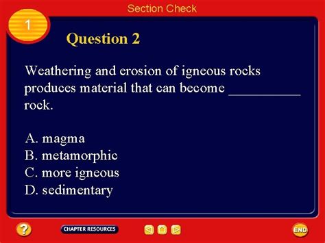 Chapter 3 Rocks Section 1 The Rock Cycle Answers