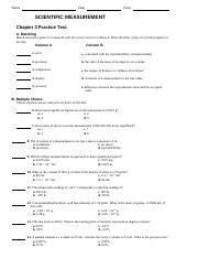 Chapter 3 Scientific Measurement Practice Problems Answers
