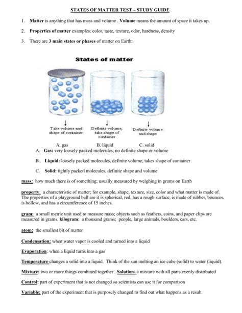 Chapter 3 States Of Matter Test Answers Flashcards Three States Of Matter Worksheet Answers - Three States Of Matter Worksheet Answers