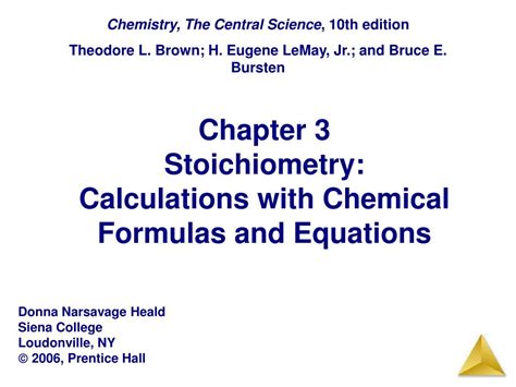 chapter 3 stoichiometry of formulas and equations