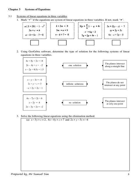 chapter 3 systems of equations and inequalities