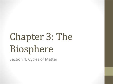 Chapter 3 The Biosphere Section 1 What Is Ecology Answer Key