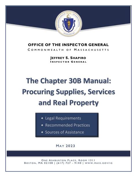 Chapter 30b Manual