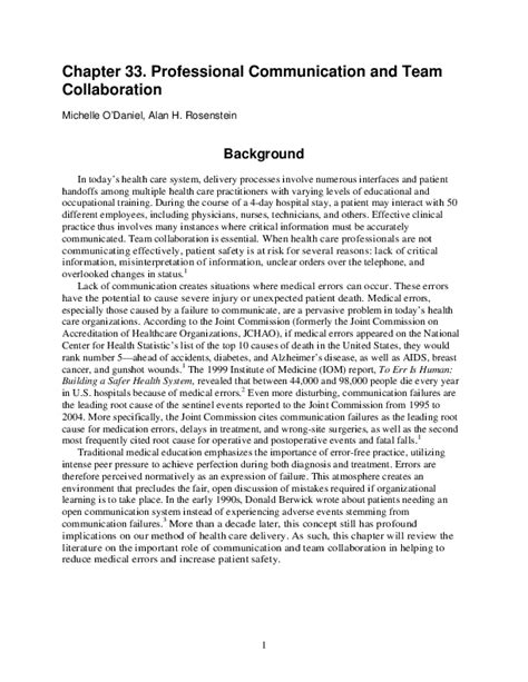 Chapter 33 Professional Communication And Team Collaboration