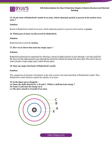 Chapter 4 Atomic Structure Selina Solutions Concise Knowledgeboat Atomic Structure Worksheet Answer - Atomic Structure Worksheet Answer