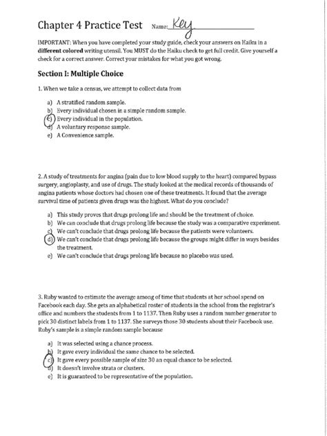 Chapter 4 Practice Test Mr Harris Economics Class