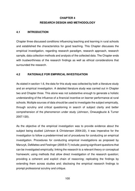 Chapter 4 Research Design And Method 4 1 Introduction