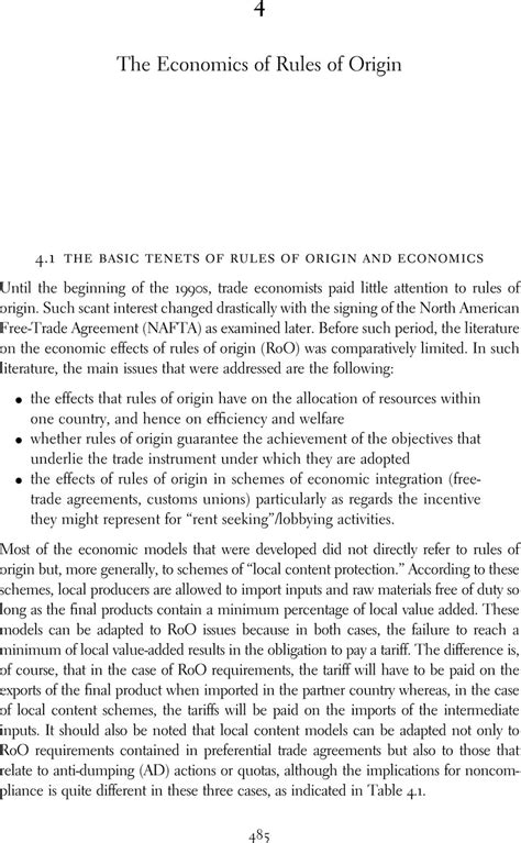 Chapter 4 Rules Of Origin Determination Of Origin Cif