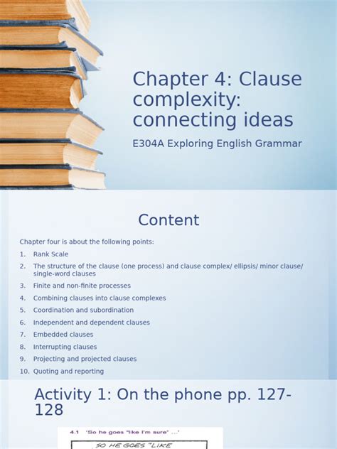 Chapter 4 The Clause Pp 87 110 Exercise B When She Was A
