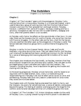 Chapter 4 The Outsiders Summary