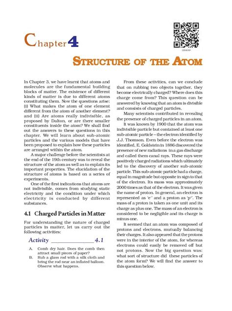 Chapter 4 The Structure Of The Atom Answer Key
