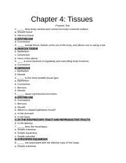 chapter 4 tissues quiz tvdocs