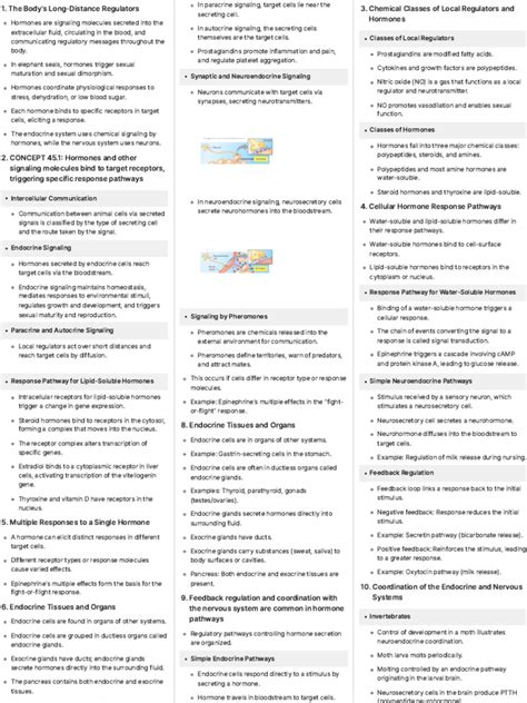 Chapter 45 Ap Bio Answer Key
