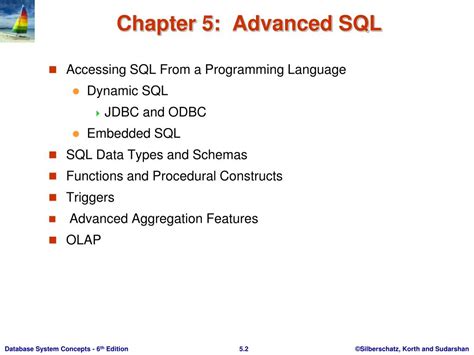 Chapter 5 Advanced Sql