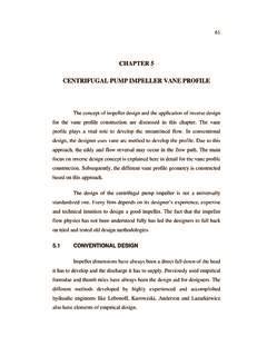 Chapter 5 Centrifugal Pump Impeller Vane Profile Shodhganga