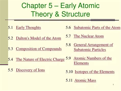 Chapter 5 Early Atomic Theory And Structure Atomos