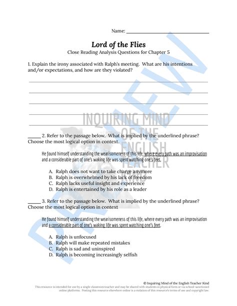 Chapter 5 Of Lord Of The Flies
