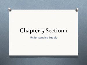 Chapter 5 Section 1 Understanding Supply Worksheet Answers