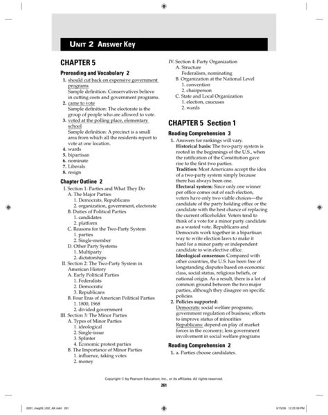 Chapter 5 Section 1 Worksheet Answers Government
