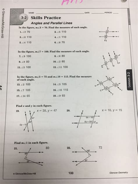 chapter 5 skills practice geometry