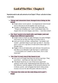Chapter 5 Summary Of Lord Of The Flies