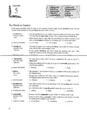 Chapter 5 Ten Words In Context Answers Muesliore