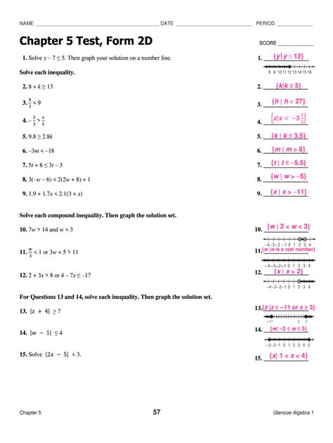 Chapter 5 Test Form G Answers Wekare