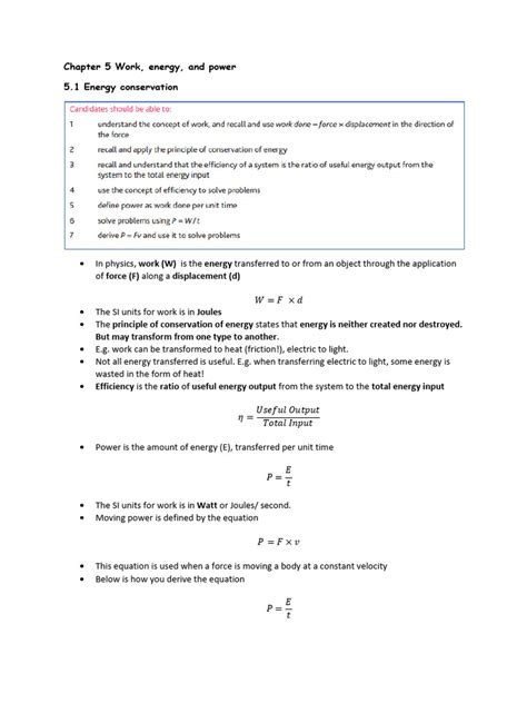 Chapter 5 Work And Energy Test