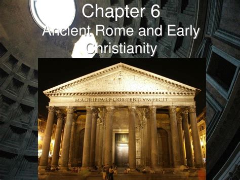 Chapter 6 Ancient Rome Early Christianity Answers
