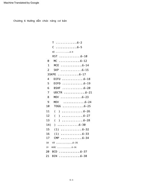 Chapter 6 Basic Function Instruction