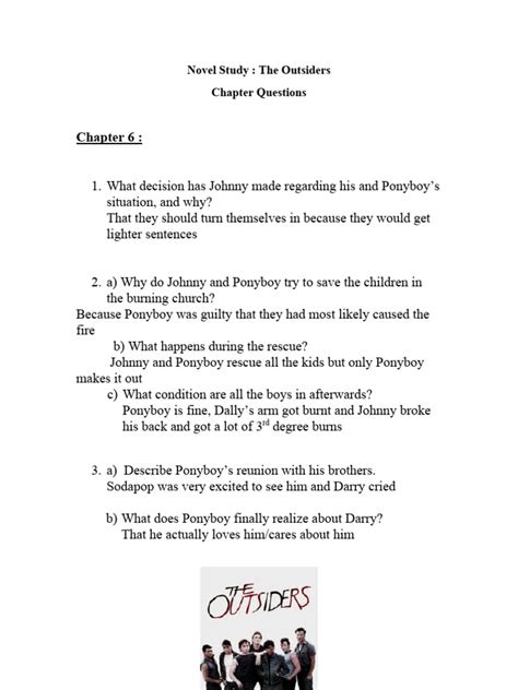 Chapter 6 Outsiders Summary