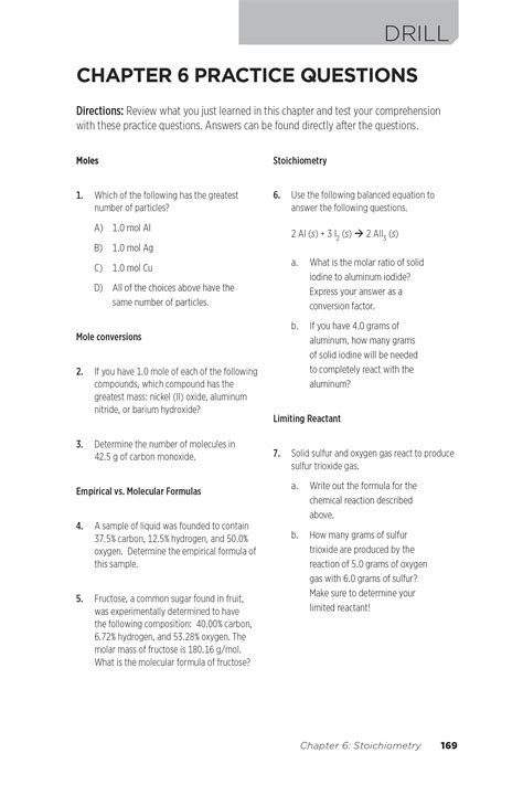 Chapter 6 Practice Questions Pageout