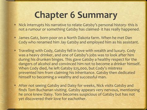 Chapter 6 Summary The Great Gatsby
