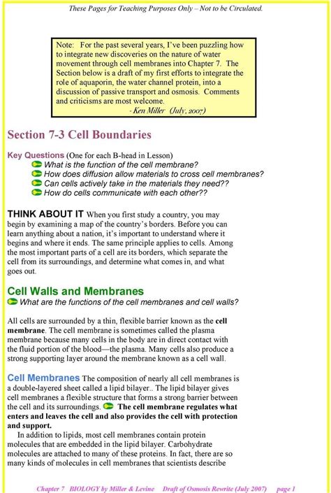 Chapter 7 3 Cell Boundaries Worksheet Answers Flashcards Cellular Boundaries Worksheet Answers - Cellular Boundaries Worksheet Answers