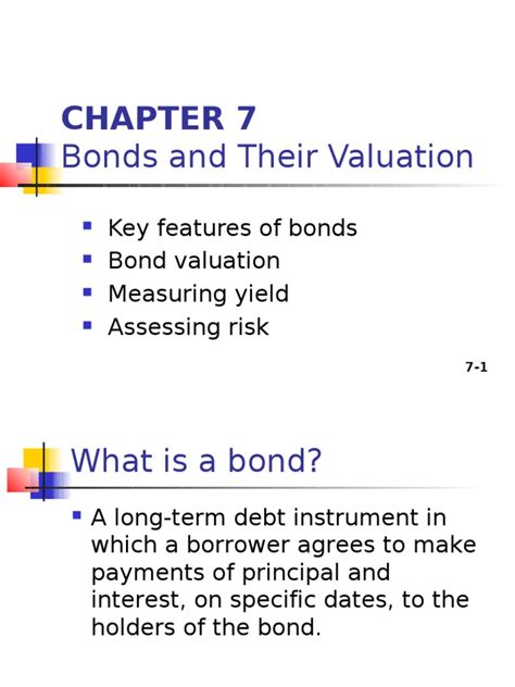Chapter 7 Bonds And Their Valuation Solutions Xieguiore