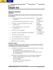 Chapter 7 Holt Environmental Science Test