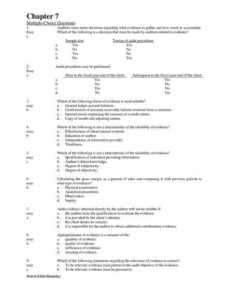 chapter 7 multiple choice questions