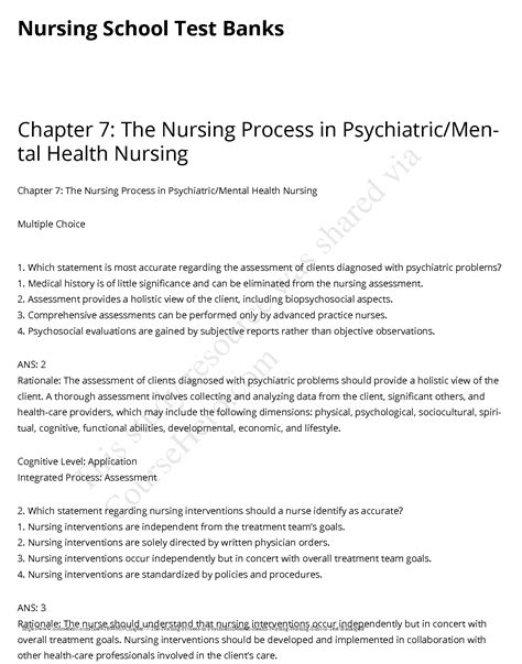 Chapter 7 Nursing School Test Banks Test Bank Go All Free