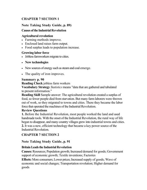 chapter 7 section 3 note taking study guide