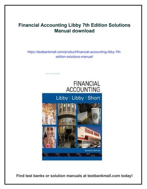 Chapter 7 Solutions Accounting Libby