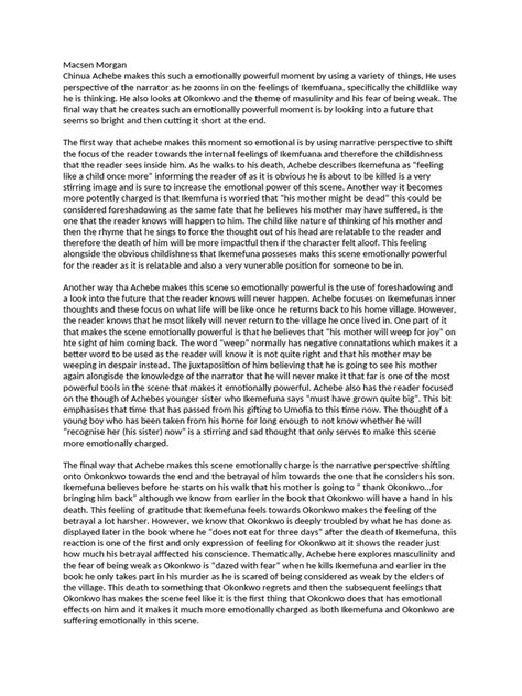 Chapter 7 Things Fall Apart Summary