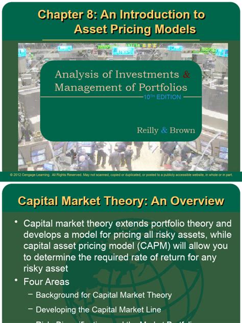 Chapter 8 Asset Pricing Models