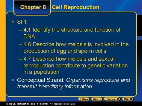 Chapter 8 Cell Reproduction Test